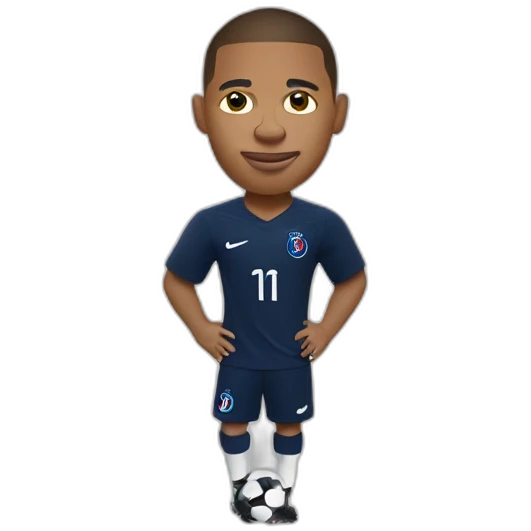 Mbappé sign football emoji