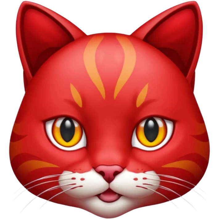 ruby cat that is acutally red alive emoji