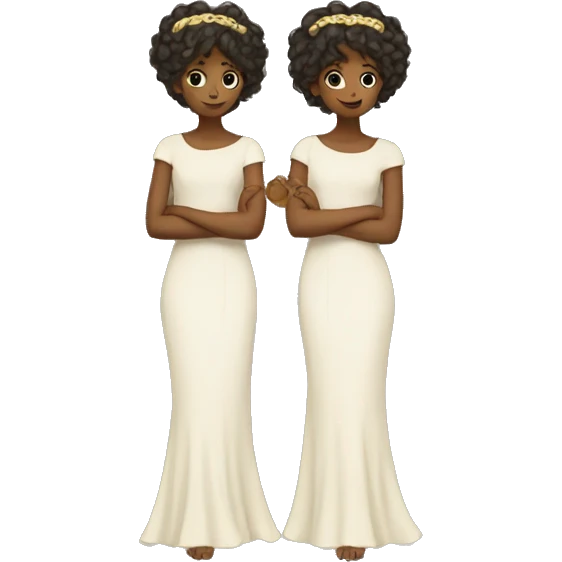 gemini symbol beautiful twins god like dress emoji
