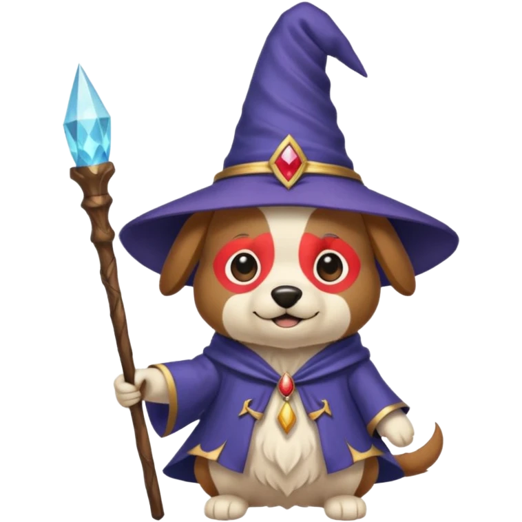 Dog wizard emoji