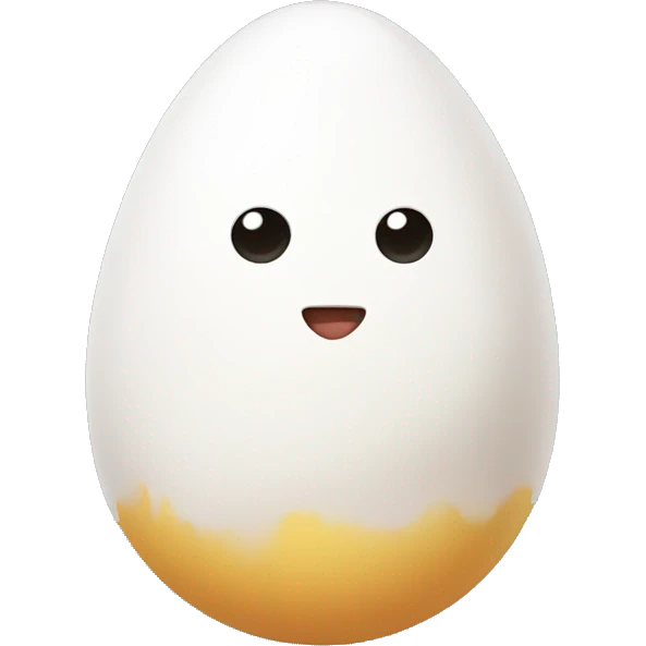 fluffy egg emoji