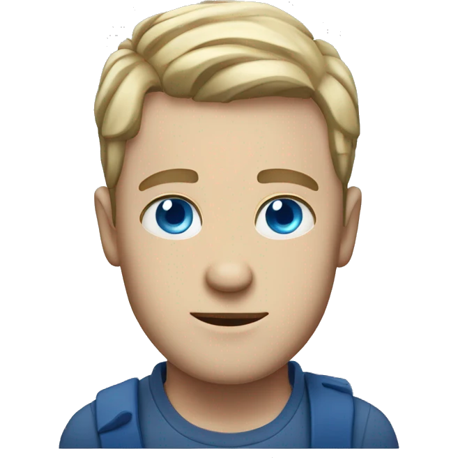 white guy with blue eyes called Michal emoji