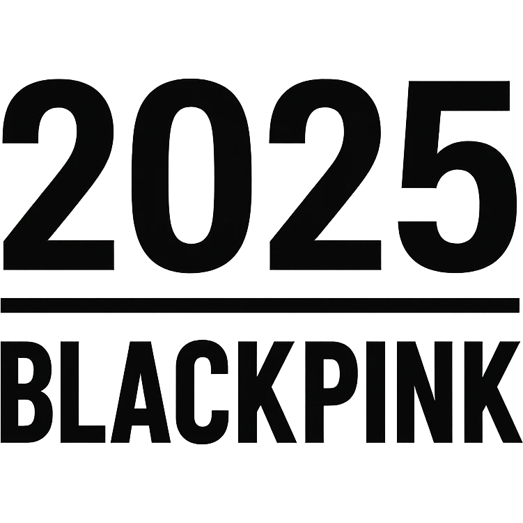 2025 year blackpink text, remove background emoji