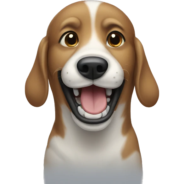 Dog with white teeth emoji