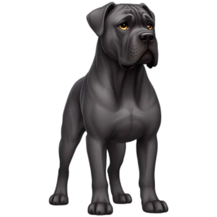 Dog Cane Corso full body emoji