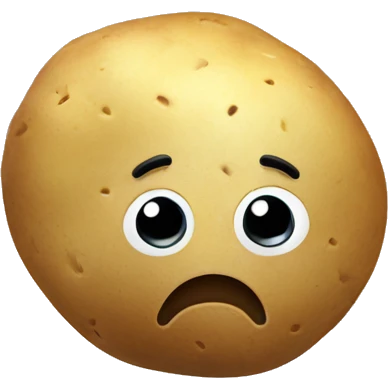 a sick potato emoji
