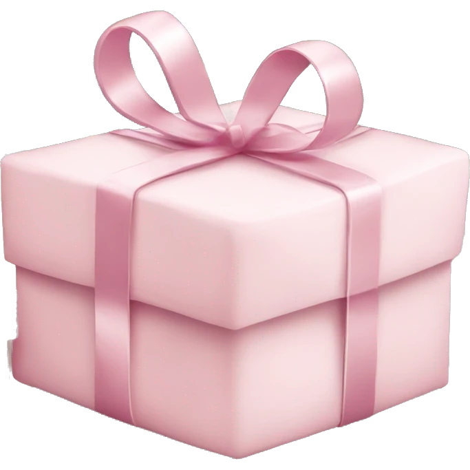 Light pink Christmas gifts under a white Christmas tree  emoji