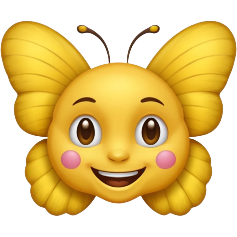 Emoji sourire avec un nœud papillon dans les cheveux emoji