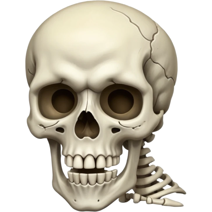 Raging skeleton emoji