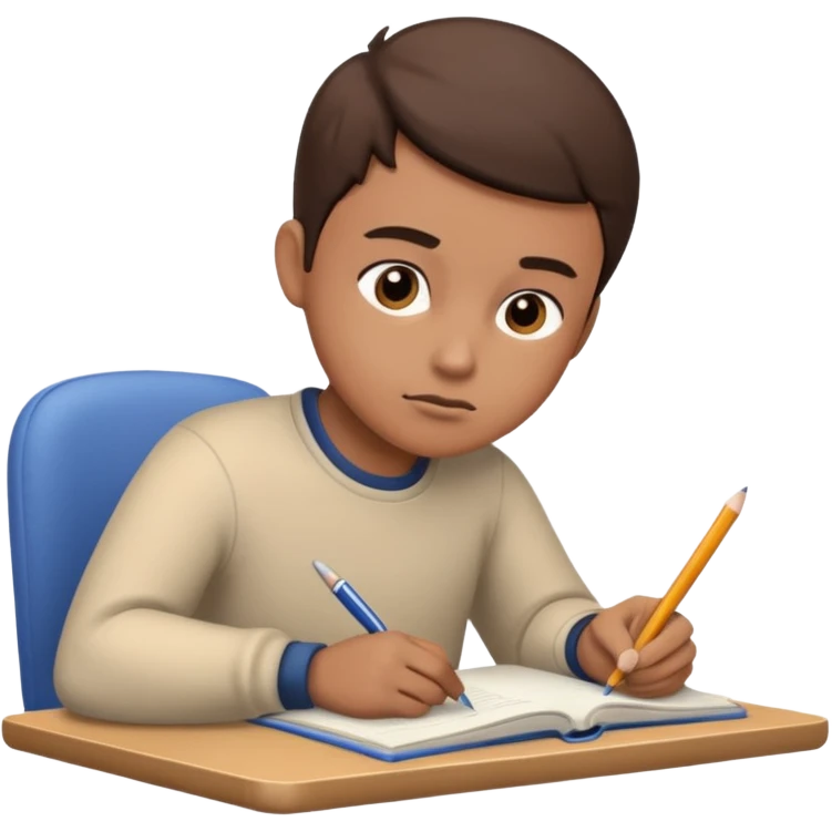 
I have to do homework tonight emoji