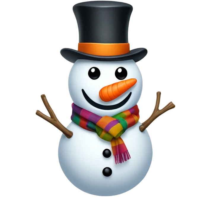Frosty the snowman  emoji