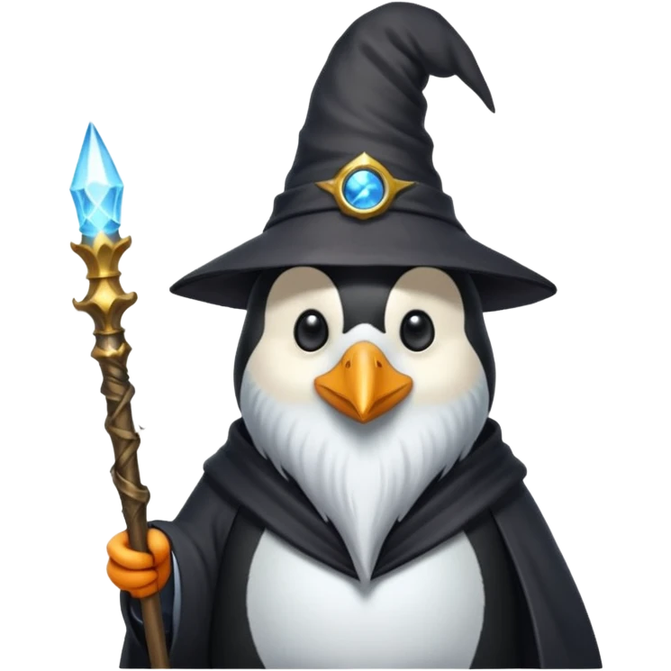 Penguin Wizard emoji