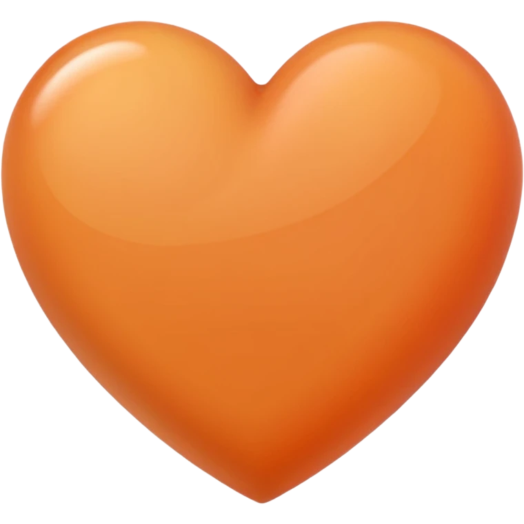 heart emoji of appricot color emoji