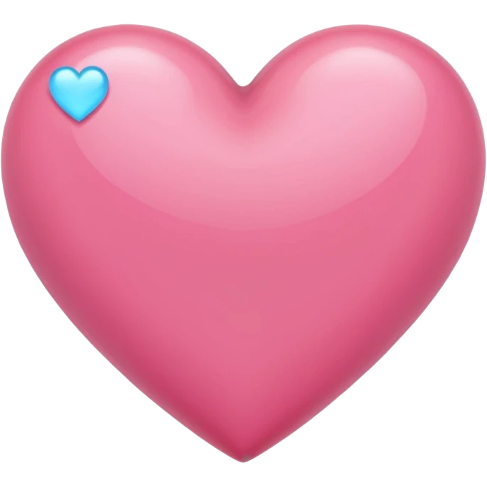 un corazón rosa con uno celeste  emoji