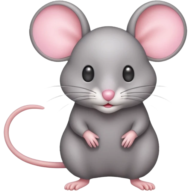 full body of mouse, front view emoji