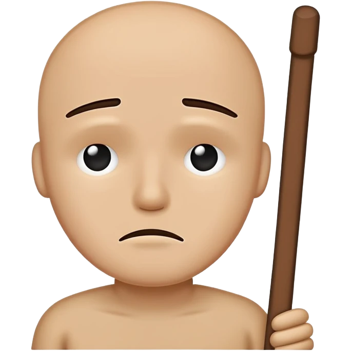 Sad face getting fucked my a stick figure emoji