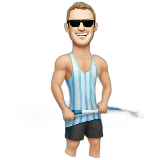 Jonathan Toews as a beach bum emoji