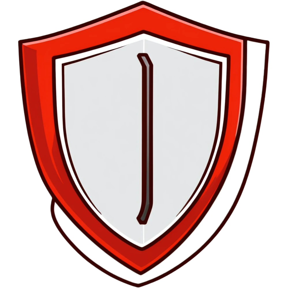 red shield emoji