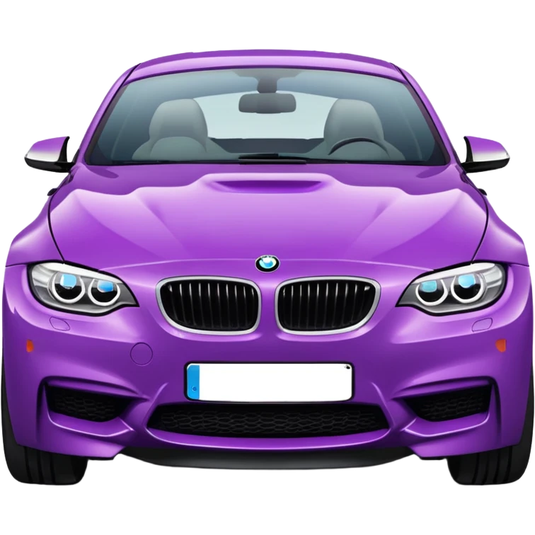 Un BMW de color morado emoji