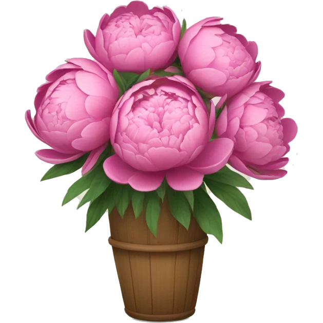 A bouquet of peony flowers emoji
