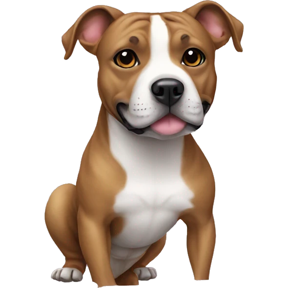 Dog Staffordshire Bull Terrier, french provincial leg emoji
