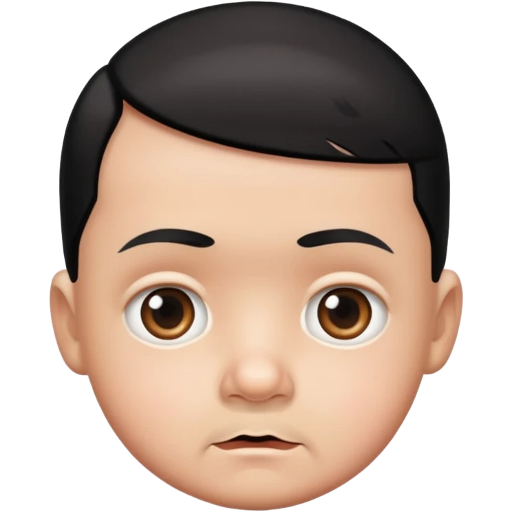 Cute baby face Hitler emoji