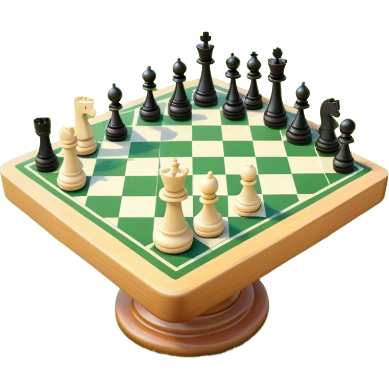chess table in the grass emoji