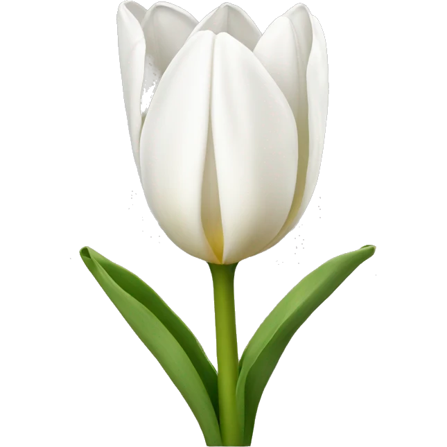 White tulip emoji