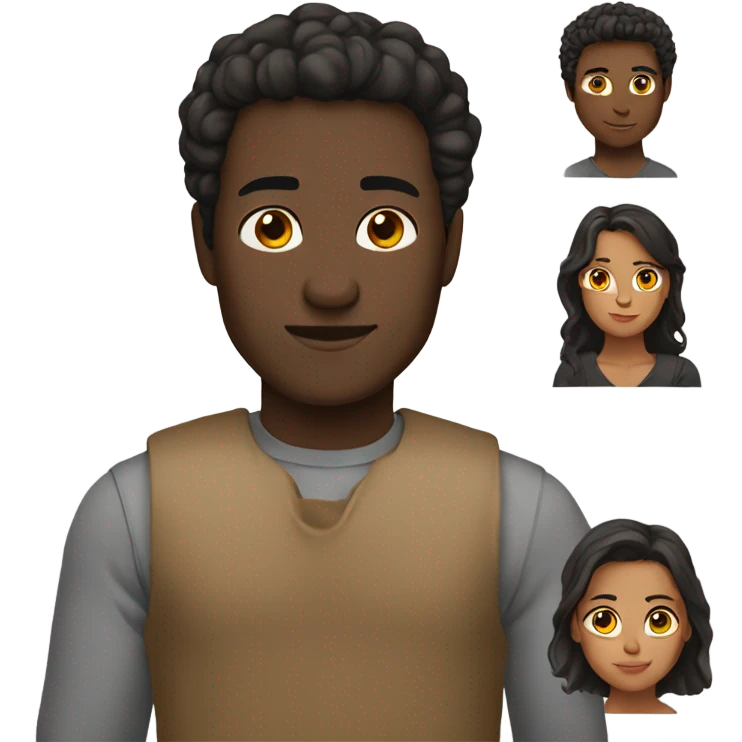 Got with tan skin straight dark brown skin and brown eyes emoji