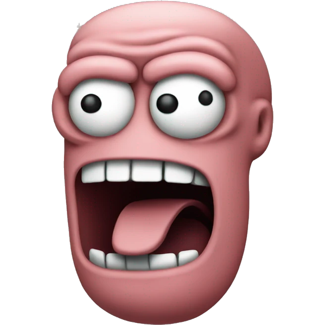 Zoidberg going sideways emoji