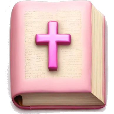 soft pink bible  emoji