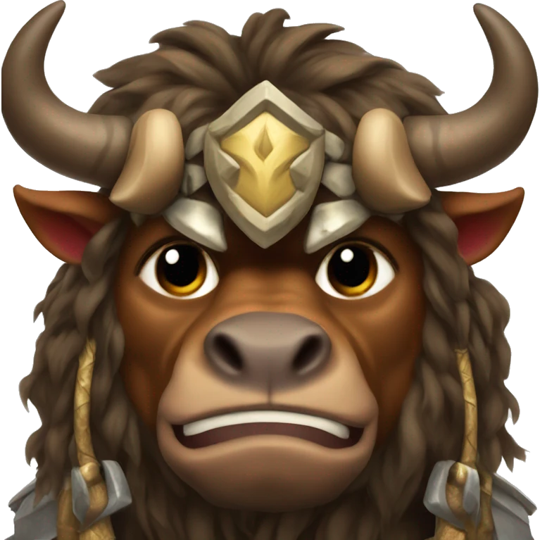 fantasy bull warrior Tauren  emoji