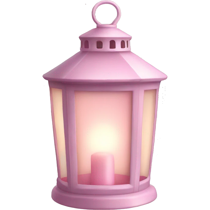 pastel pink christmas lantern emoji
