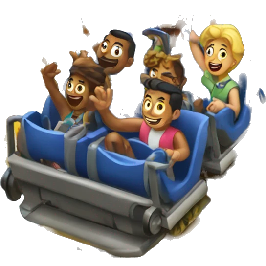 riding roller coaster emoji