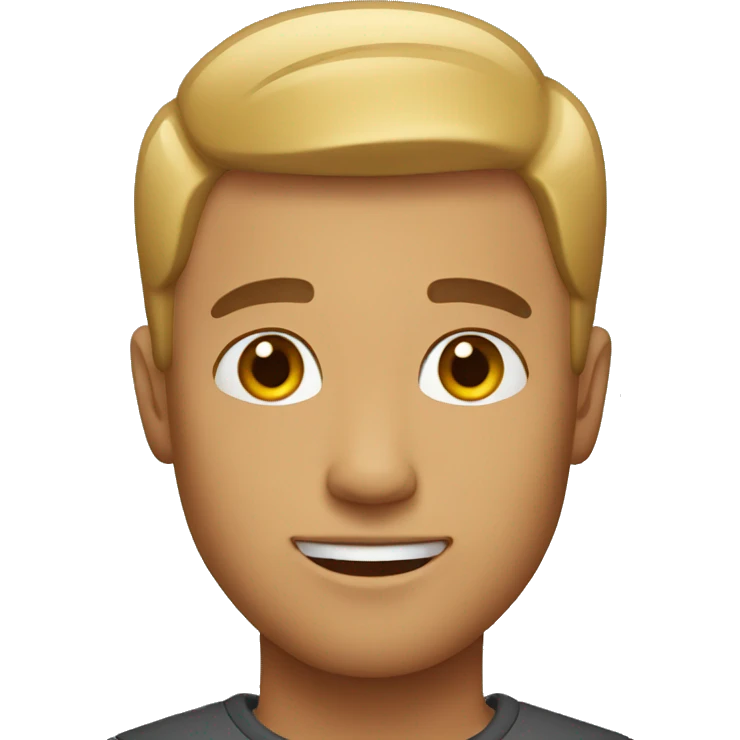 Short hair man emoji