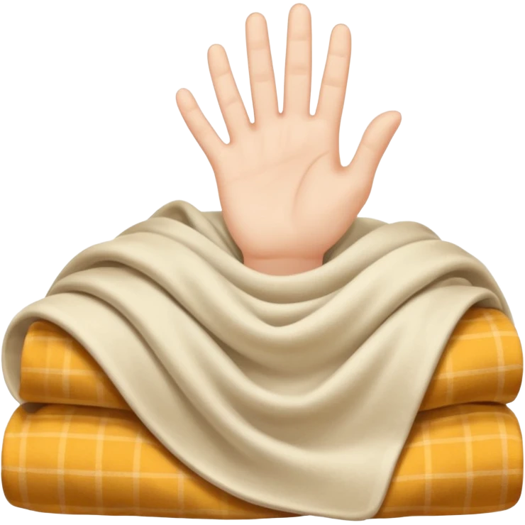 Something under the blanket emoji