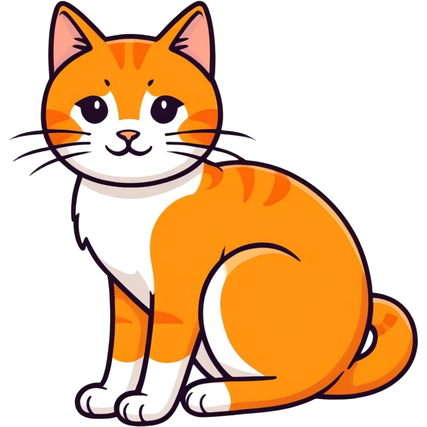 Orange cat emoji