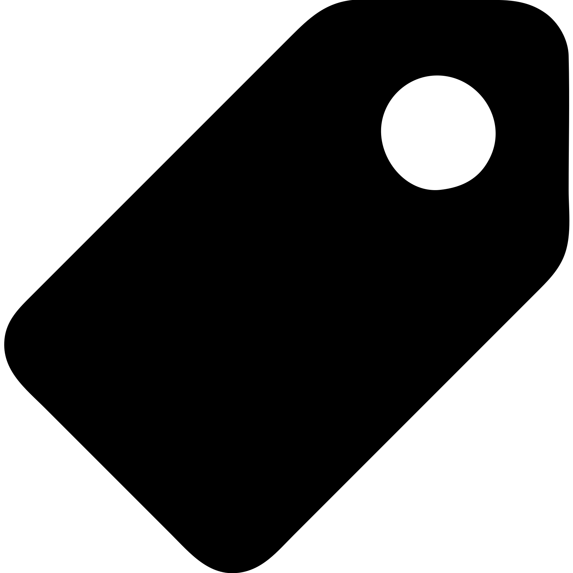 Refine and enhance this price tag icon in the 'Solid' style, making it bolder, more visually appealing, and perfectly balanced with a transparent background. emoji