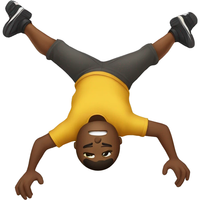 person doing backflip emoji