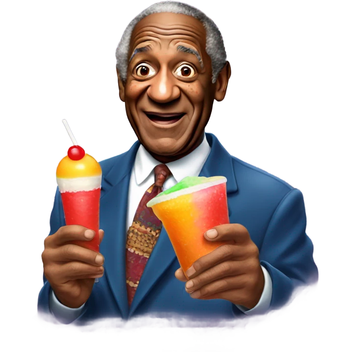 Bill Cosby holding Jello Pudding Pop emoji