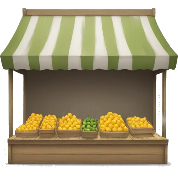 empty market stall emoji
