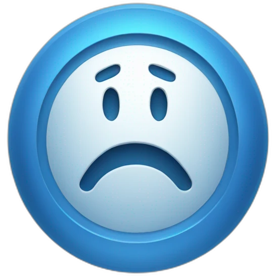 Blue authentication mark emoji