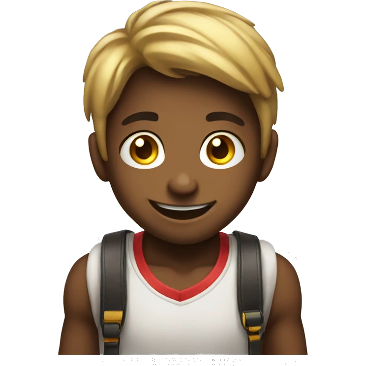 Happy kid gaming emoji