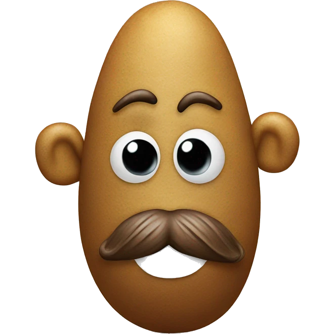Mr potato head is staring down emoji
