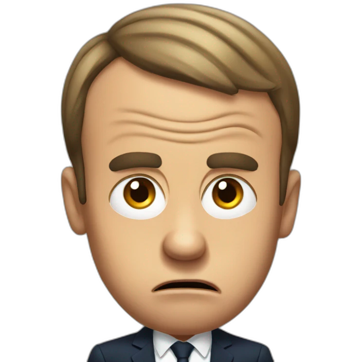 Angry Emmanuel Macron emoji