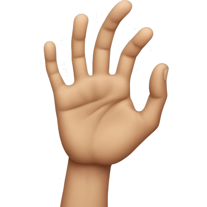 mano señalando con el dedo índice hacia delante emoji