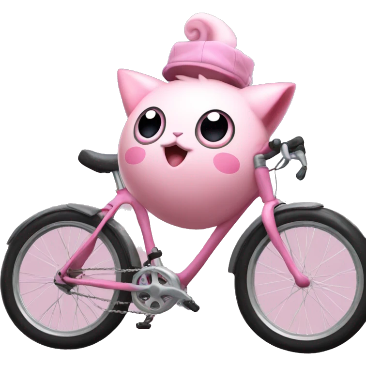 Jigglypuff on a bike emoji