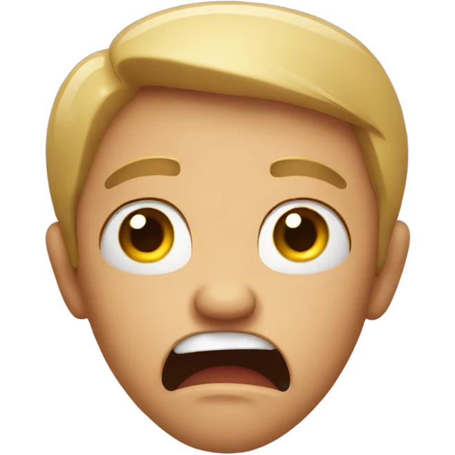 scared face emoji