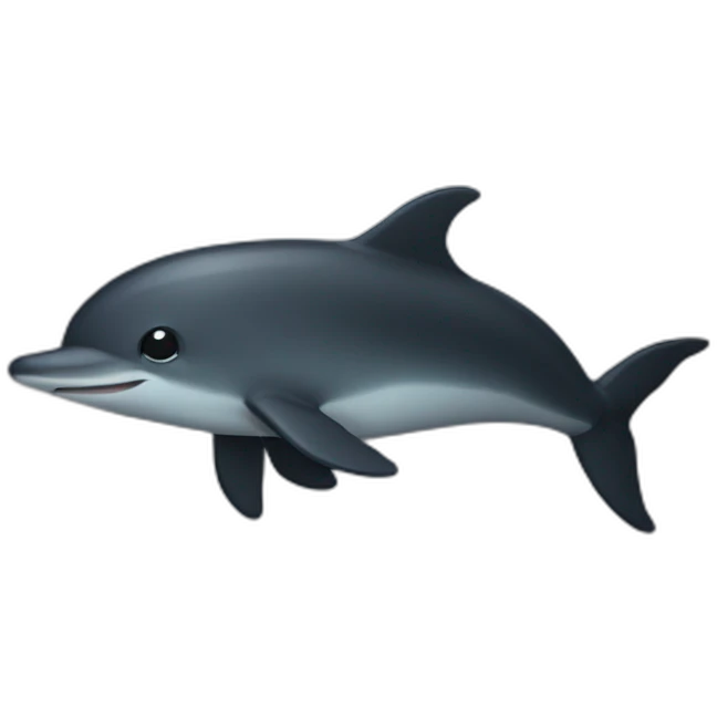 dolfin in dark mode emoji