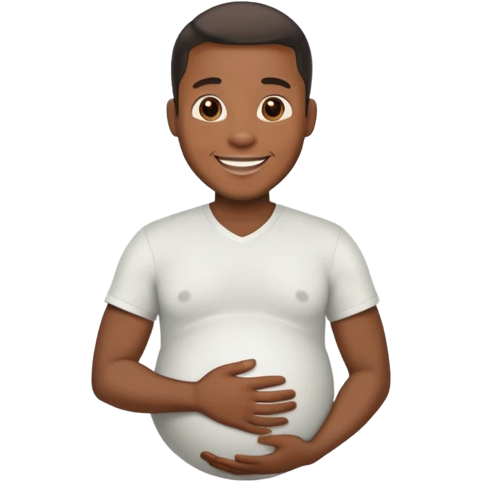 Pregnant black guy emoji